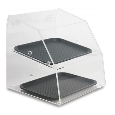 Vollrath SBC1014-2R-06 Classic Two Tier Acrylic Display Case with Rear Doors