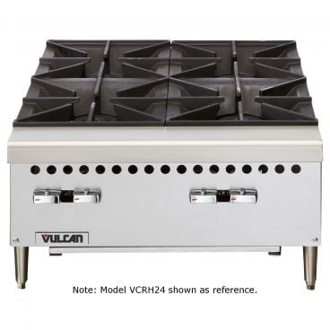 Vulcan VCRH12-1 12" 2 Burner Countertop Range / Hot Plate - 50,000 BTU 