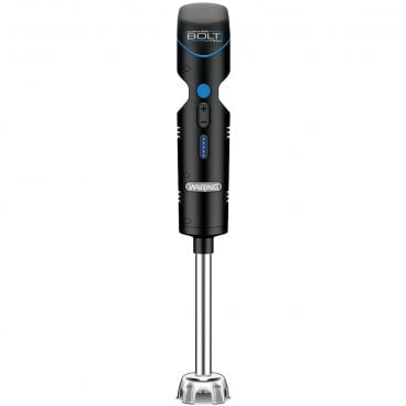Waring WSB38X BOLT 7 Inch Long Stainless Steel Shaft Medium-Duty Rechargeable Lithium Ion Battery-Powered Cordless Immersion Blender With Charging Station And Storage Case
