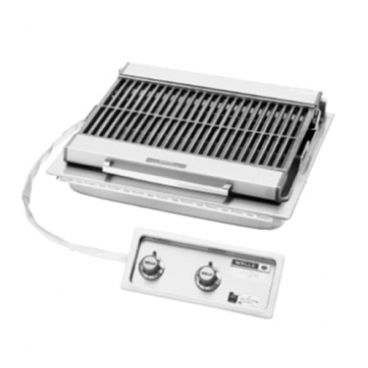 Wells B-406 25" Built-In Stainless Steel Electric Charbroiler With Cast Iron Grate And 2 Heat Zones, 240 Volts