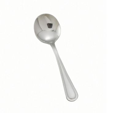 Winco 0030-04 5 7/8" Shangarila Flatware Stainless Steel Bouillon Spoon