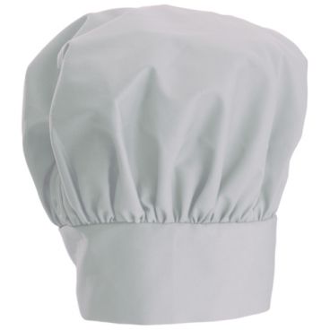 Winco CH-13WH White 13 Inch High Signature Chef Poly/Cotton Professional Chef Hat With Wide Head Band And Adjustable Velcro Closure