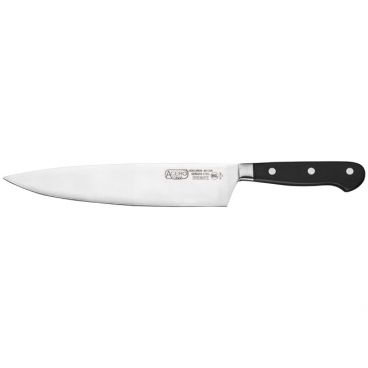 Winco KFP-104 Acero 10" Chef's Knife with Black Handle