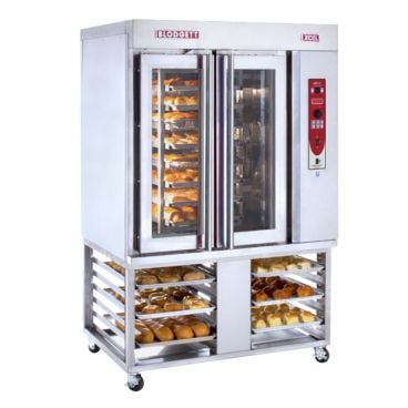 Blodgett XR8-E/STAND_240/60/3 48" Electric Mini Rotating Rack Bakery Convection Oven with Stand - 240V, 18 kW