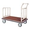Aarco FB-1C Stainless Steel Chrome Finish Luggage Cart - 42" x 24" x 36"