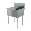Advance Tabco 4-1-18 18” One Compartment Stainless Steel Square Corner Scullery Budget Sink - 400 Series