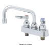 T&S Brass B-1112-XS Deck Mount Workboard Faucet with 10" Swing Nozzle and 2" Extended Shanks