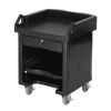Cambro VCS110 Black Mobile Versa Cart with Standard Casters without Tray Rails