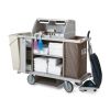 Metro LXHK3-PRO 60" Lodgix Pro Standard Height Polymer Housekeeping Cart