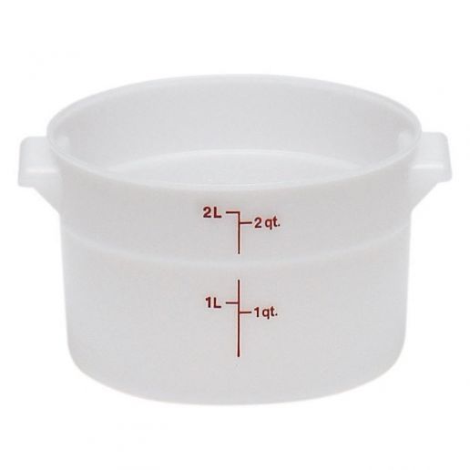 Cambro RFS22148 White Poly Round 22 Qt Storage Container