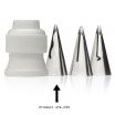 Ateco 030 Stainless Steel #030 Ruffle Standard Small Base Decorating Tube Piping Tip (August Thomsen)