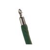 Aarco TR-126 Green 8' Stanchion Rope with Chrome Ends for Rope Style Crowd Control / Guidance Stanchion