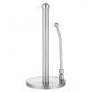 Alpine Industries 433-01 Stainless Steel Paper Towel Holder With Spring-Loaded Retaining Arm And Slip Resistant Base
