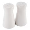 American Metalcraft CSPT2 White 2 Oz Tower Ceramic Salt & Pepper Shaker Set