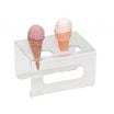 Dispense Rite CTCS-4C Acrylic 4-Cone Ice Cream Cone Stand