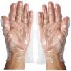 Winco GLP-L Large Sized Textured Polyethylene Disposable Gloves 500/Box