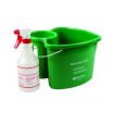 San Jamar KP500 Kleen-Pail Cleaning Caddy with Pail and Spray Bottle