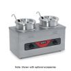 Nemco 6120A-CW-ICL 8 Qt Twin Well Stainless Steel Electric Cooker/Warmer with Inserts