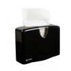 San Jamar T1740BK Black Premium Covered Countertop Towel Dispenser
