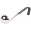 Vollrath 4970120 Black Kool-Touch 1 oz JP Jacob's Pride Collection One-Piece Heavy-Duty Stainless Steel Serving Ladle With 6