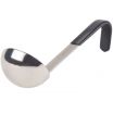 Vollrath 4971520 Black Kool-Touch 1 1/2 oz JP Jacob's Pride Collection One-Piece Heavy-Duty Stainless Steel Serving Ladle With 6