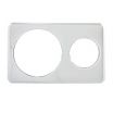 Winco ADP-610 2 Hole Steam Table Adapter Plate - 6 3/8