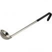 Winco LDCN-3K Black Handle 3 oz Prime Series One-Piece Stainless Steel Serving Ladle With 13 1/2