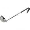 Winco LDCN-4 Gray 4 oz Prime Series One-Piece Stainless Steel Serving Ladle With 14 3/8