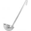 Winco LDI-10 One-Piece Stainless Steel 10 oz LDI Series Serving Ladle With 12 1/2