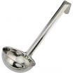 Winco LDI-40SH Short Handle 4 oz One-Piece Stainless Steel LDI Series Serving Ladle With 6