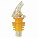 Spill-Stop 387-01AC Clear Posi-Por Free Pourer with Amber Cork