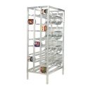 Channel Mfg CSR-156 Half Size Aluminum Can Rack for (54) #10 Cans - Stationary