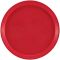 Cambro 1000510 Signal Red 10 Inch Round Fiberglass Camtray Serving Tray