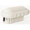 Carlisle 40020EC02 White 2 1/2 Inch Wide Sparta Hand And Nail Brush With Polyester Bristles