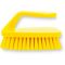 Carlisle 40024EC04 Yellow 6 Inch Sparta Plastic Iron-Shape Handle Bake Pan Lip Brush With 1 1/4 Inch Polyester Bristles