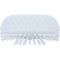 Carlisle 40043EC02 White 9 1/2" x 5 1/2" Sparta Tank And Kettle Brush Head With Flared 1 3/4" Polyester Bristles