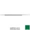 Carlisle 40246EC09 Green 30" Long Sparta Natural Aluminum Handle With Color-Coded 3/4" Threaded Tip and Color-Coded Cap With Hanging Hole