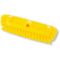 Carlisle 40422EC04 Yellow 10 Inch Sparta Dual Surface Floor Scrub Brush Head With Side Bristles And 3/4-5 ACME Thread