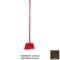 Carlisle 41082EC01 Brown 56" Long Sparta Duo-Sweep Flagged Polyester Bristle Upright Angled Head Broom With Hanging Hole