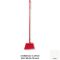 Carlisle 41082EC02 White 56" Long Sparta Duo-Sweep Flagged Polyester Bristle Upright Angled Head Broom With Hanging Hole