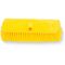 Carlisle 41278EC04 Yellow 10 Inch Sparta Flo-Thru Wall And Equipment Brush With 2 1/2 Inch Nylex Bristles