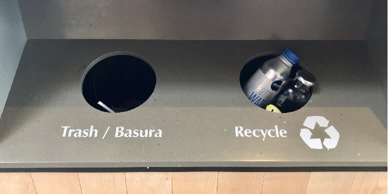 Trash Cans and Recycling Containers
