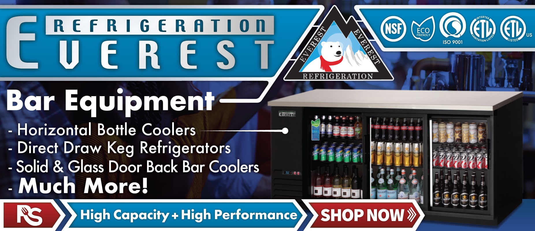Everest Bar Refrigeration | Restaurant Supply